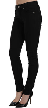 Versace Jeans Elegant Black Slim-Fit Couture Pants