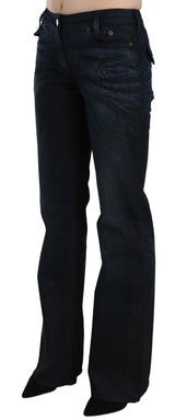 Just Cavalli Chic Mid Waist Straight Denim Pants