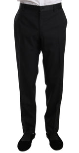 Dolce & Gabbana Elegant Black Slim Fit Martini Suit Set