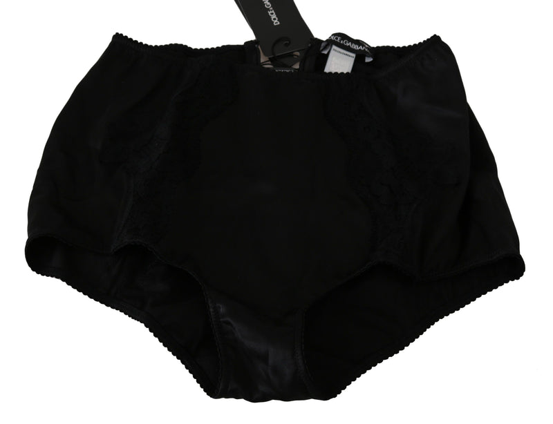 Dolce & Gabbana Elegant Silk Blend Black Underwear