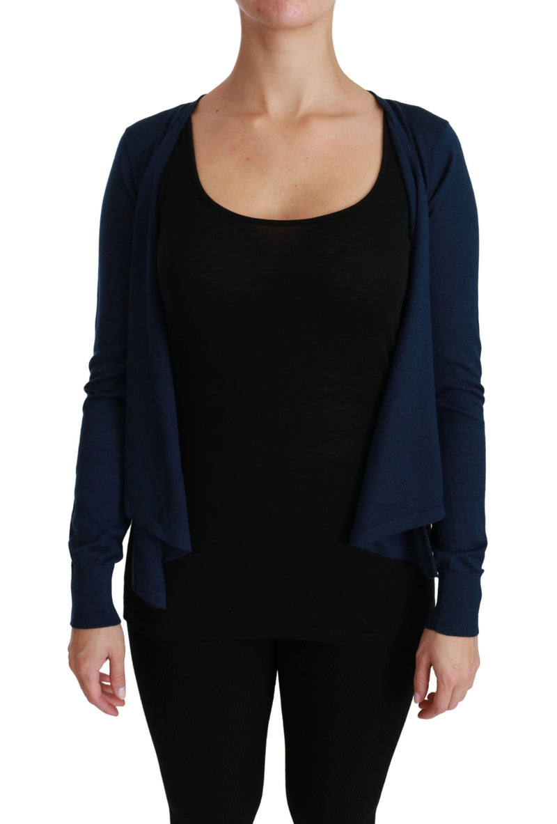 Dolce & Gabbana Elegant Blue Cashmere-Silk Cardigan