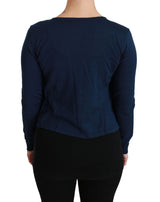 Dolce & Gabbana Elegant Blue Cashmere-Silk Cardigan