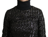 Dolce & Gabbana Elegant Sequined Turtleneck Sweater