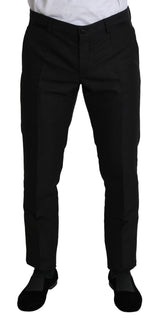 Dolce & Gabbana Elegant Wool Blend Slim Dress Pants