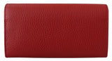 Gucci Elegant Red Leather Wallet with Iconic Interlock