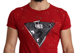 Guess Radiant Red Cotton Tee Perfect For Everyday Style