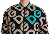 Dolce & Gabbana Chic Multicolor Quilted Bomber Jacket