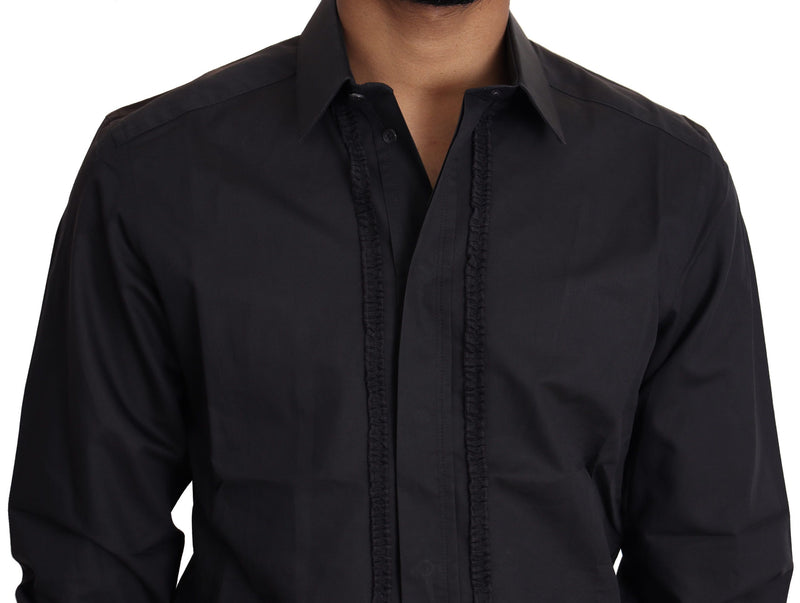 Dolce & Gabbana Elegant Slim Fit Silk Blend Dress Shirt