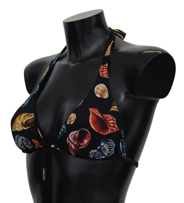 Dolce & Gabbana Seashell Print Chic Bikini Top