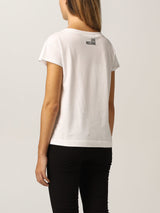 Love Moschino Chic Minimal Logo Cotton Tee