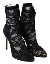 Dolce & Gabbana Black Lace Taormina Pumps Elegance Unleashed