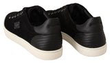 Dolce & Gabbana Elegant Black Leather & Suede Sneakers