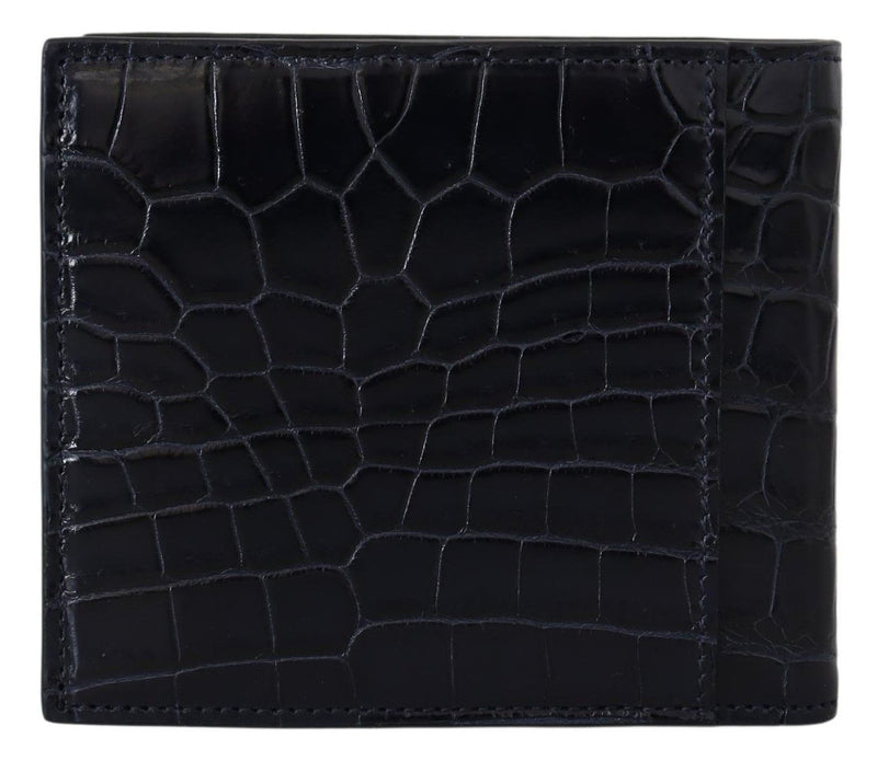 Dolce & Gabbana Elegant Exotic Leather Bifold Wallet