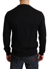 Dolce & Gabbana Stunning Black Wool Pullover Sweater