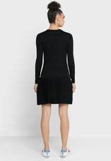 Love Moschino Enchanting Ruched Heart Knit Dress