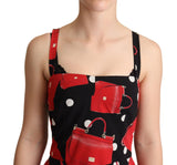 Dolce & Gabbana Sicilian Bag Print Sleeveless Midi Dress