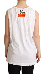 Dolce & Gabbana Elegant Sleeveless Cotton Tank Top