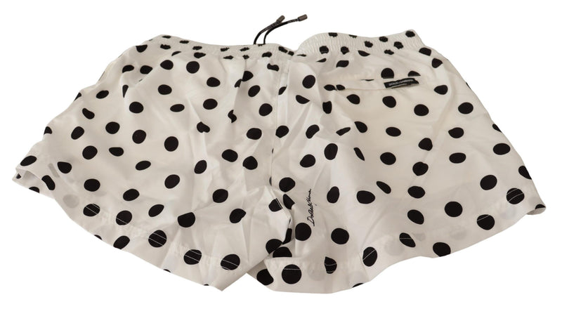 Dolce & Gabbana Polka Dotted Men's Swim Shorts