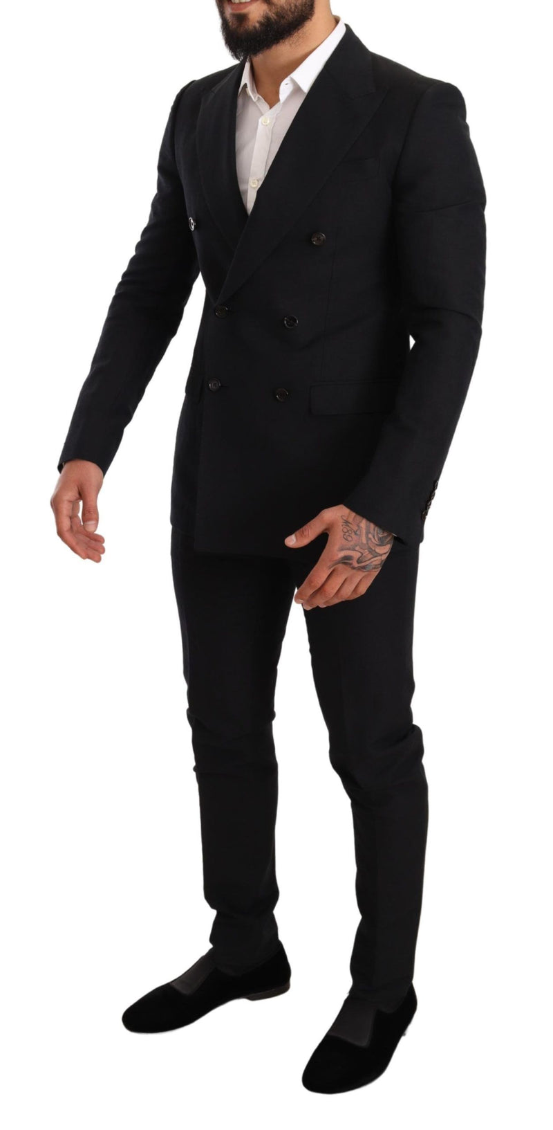 Dolce & Gabbana Elegant Black Two-Piece Wool Suit