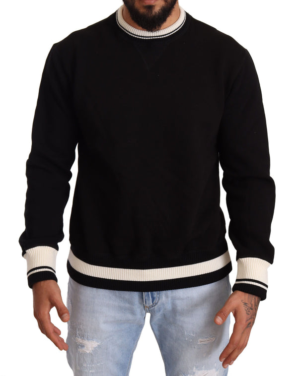 Dolce & Gabbana Elegant Monochrome Crew Neck Sweatshirt