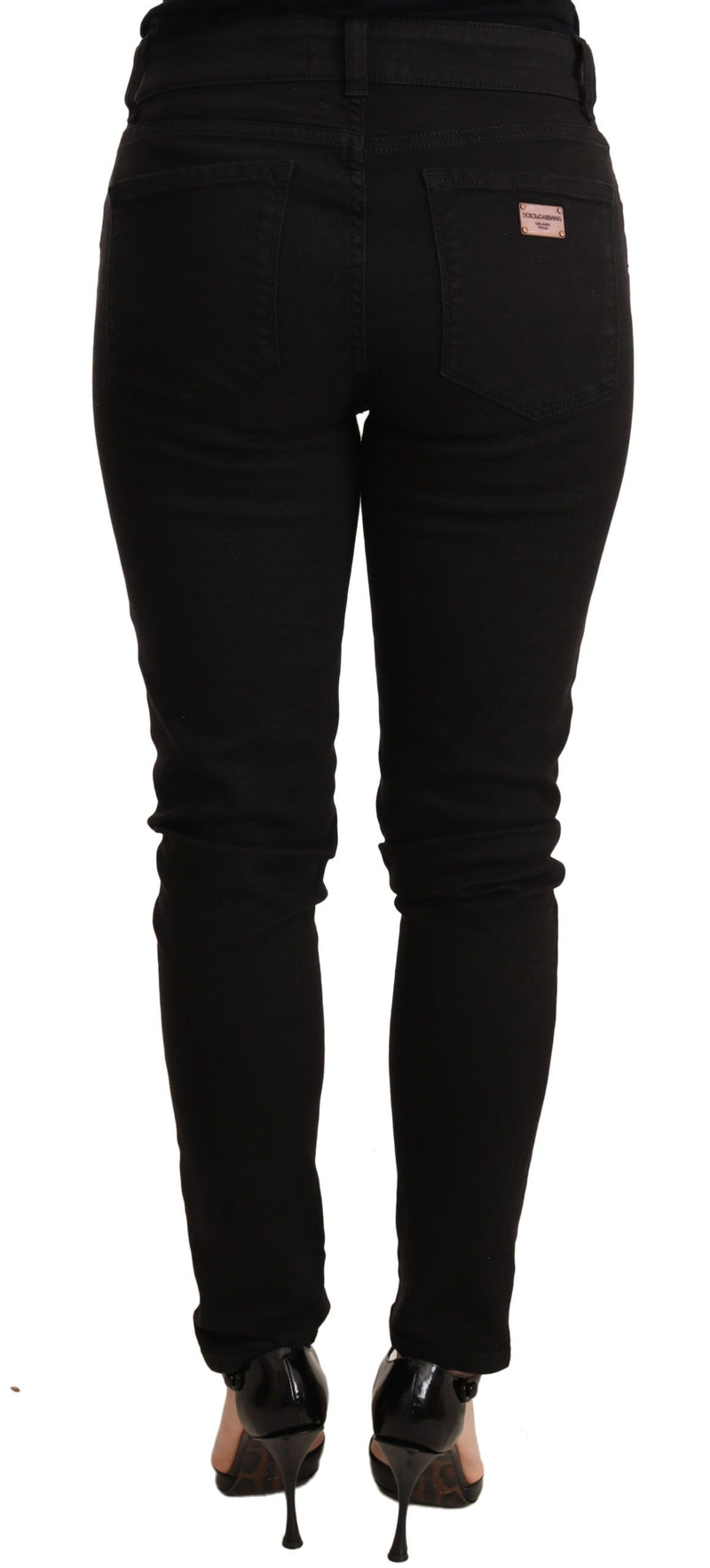 Dolce & Gabbana Elegant Black Slim Skinny Jeans