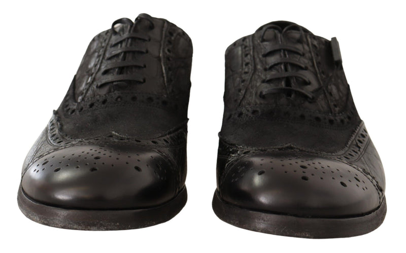 Dolce & Gabbana Exotic Leather Brogue Derby Dress Shoes