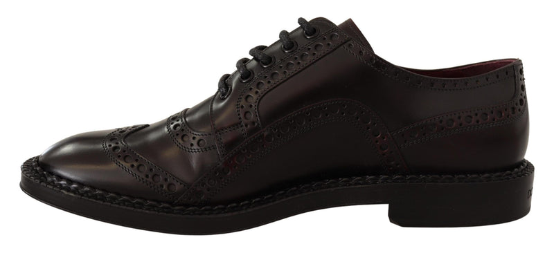 Dolce & Gabbana Elegant Grape Purple Derby Shoes