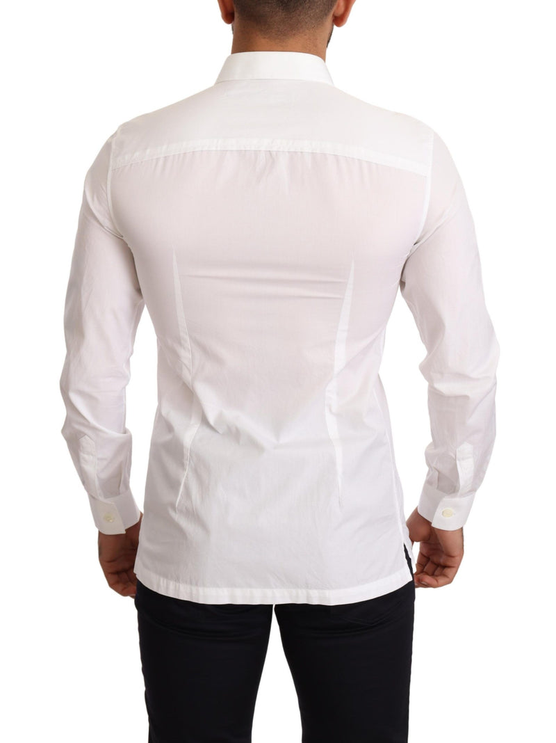 Dolce & Gabbana Elegant White Slim Fit Dress Shirt