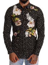 Dolce & Gabbana Elegant Floral Embroidered Dress Shirt