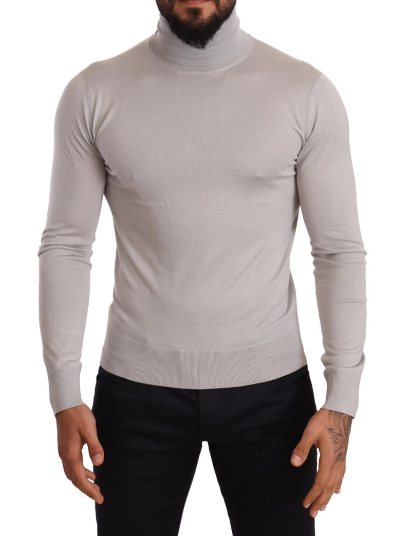 Dolce & Gabbana Elegant Cashmere-Silk Blend Turtleneck