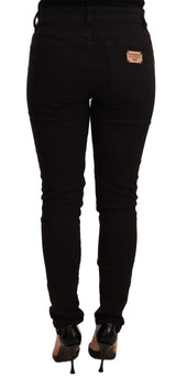 Dolce & Gabbana Chic Black Mid-Waist Skinny Denim Jeans