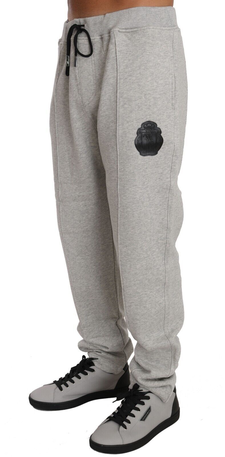 Billionaire Italian Couture Elegant Gray Italian Cotton Sweatsuit