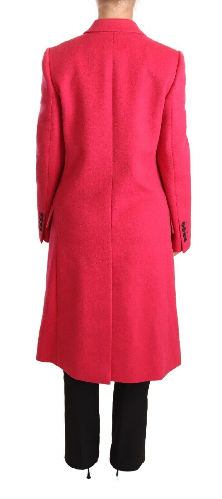 Dolce & Gabbana Elegant Pink Wool-Cashmere Coat