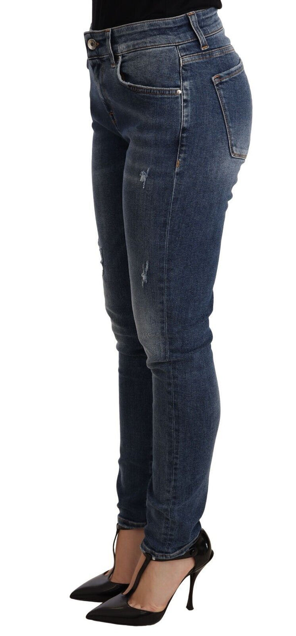 Dolce & Gabbana Elegant Slim-Fit Distressed Skinny Jeans