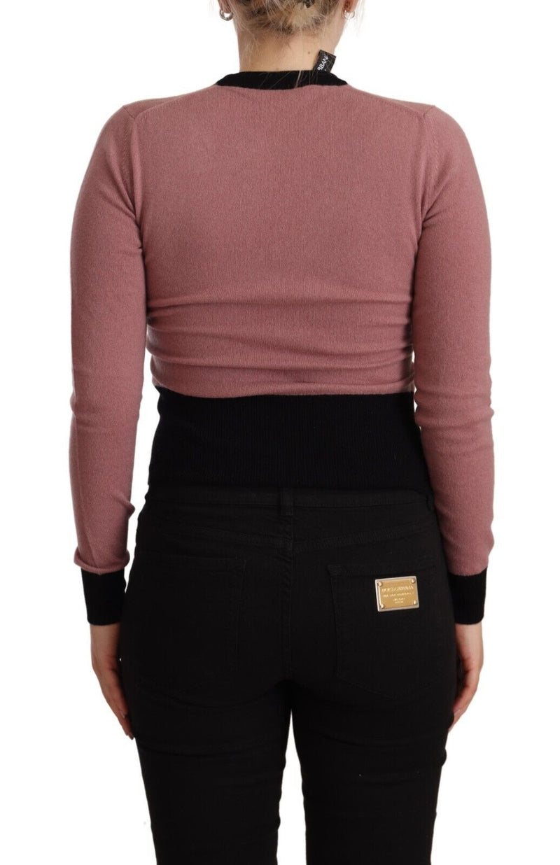 Dolce & Gabbana Elegant Pink Cashmere Crewneck Sweater