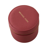 Michael Kors Elegant Pink Leather Round Wallet