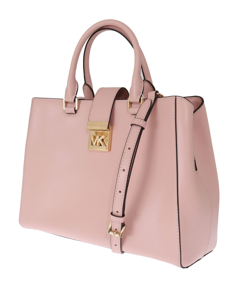 Michael Kors Elegant Pink Leather Shoulder Bag