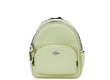 COACH Mini Court Pale Lime Pebbled Leather Shoulder Backpack Bag