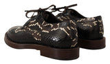 Dolce & Gabbana Elegant Formal Python Derby Shoes