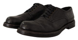 Dolce & Gabbana Elegant Black Leather Men's Dress Shoes