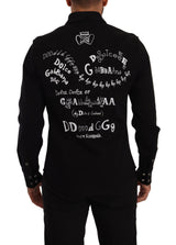 Dolce & Gabbana Slim Fit Casual Black Designer Shirt