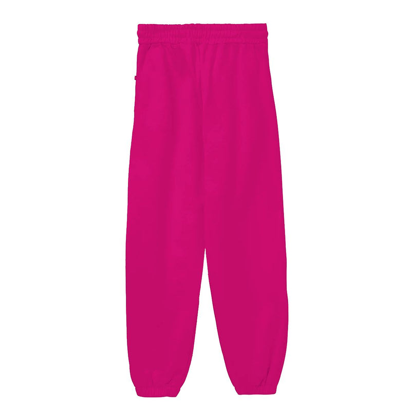 Comme Des Fuckdown Fuchsia Cotton Sweatpants With Bold Print