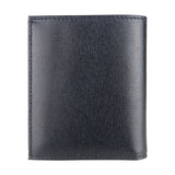 Plein Sport Sleek Black Calfskin Leather Wallet