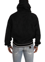 Dolce & Gabbana Elegant Black Logo Detailed Hooded Sweatshirt