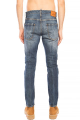 Dsquared² Sleek Navy Distressed Cool Guy Jeans