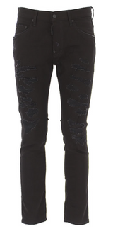 Dsquared² Black Cotton Men Jeans