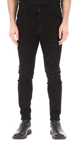 Dsquared² Black Cotton Men Jeans