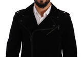 Dolce & Gabbana Sleek Black Cotton Biker Jacket