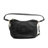 Plein Sport Sleek Black Zip Shoulder Bag