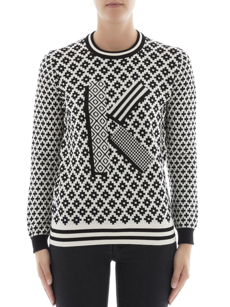 Kenzo White Cotton Women Sweater